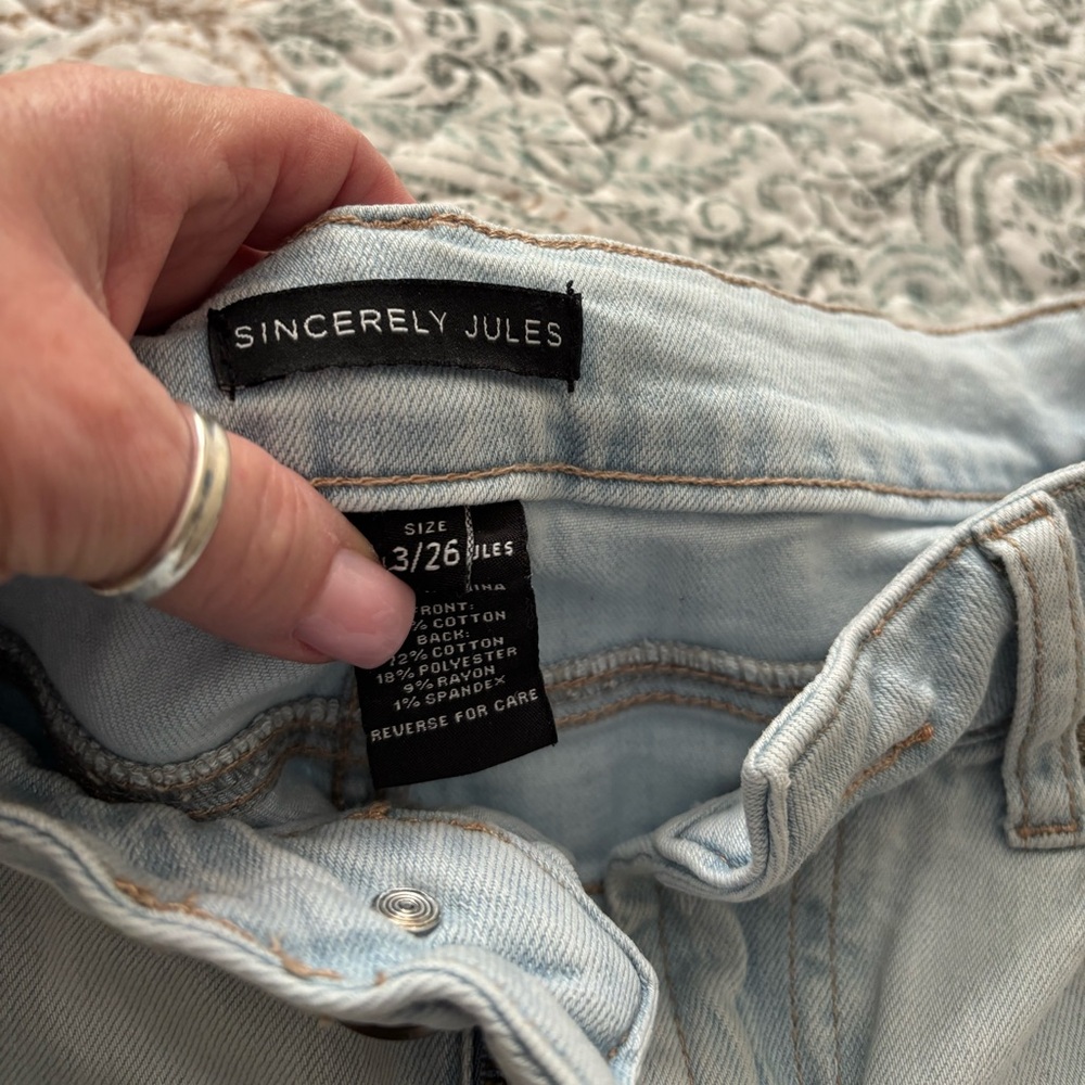 Sincerely Jules Light Blue Women Jeans
